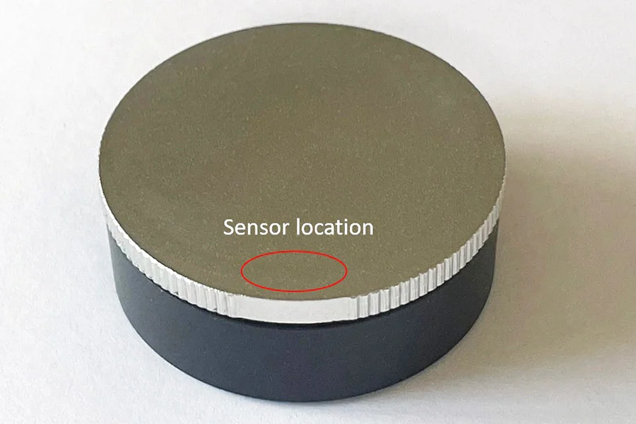 图2所示 推荐的接触表面测量面积 Wireless temperature sensor SVT200-T measurement area