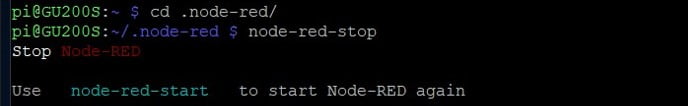 Stop Node-RED